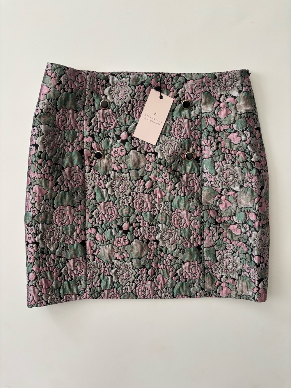 Abbey Glass Jessica Skirt Forest Mum Jacquard NWT XL